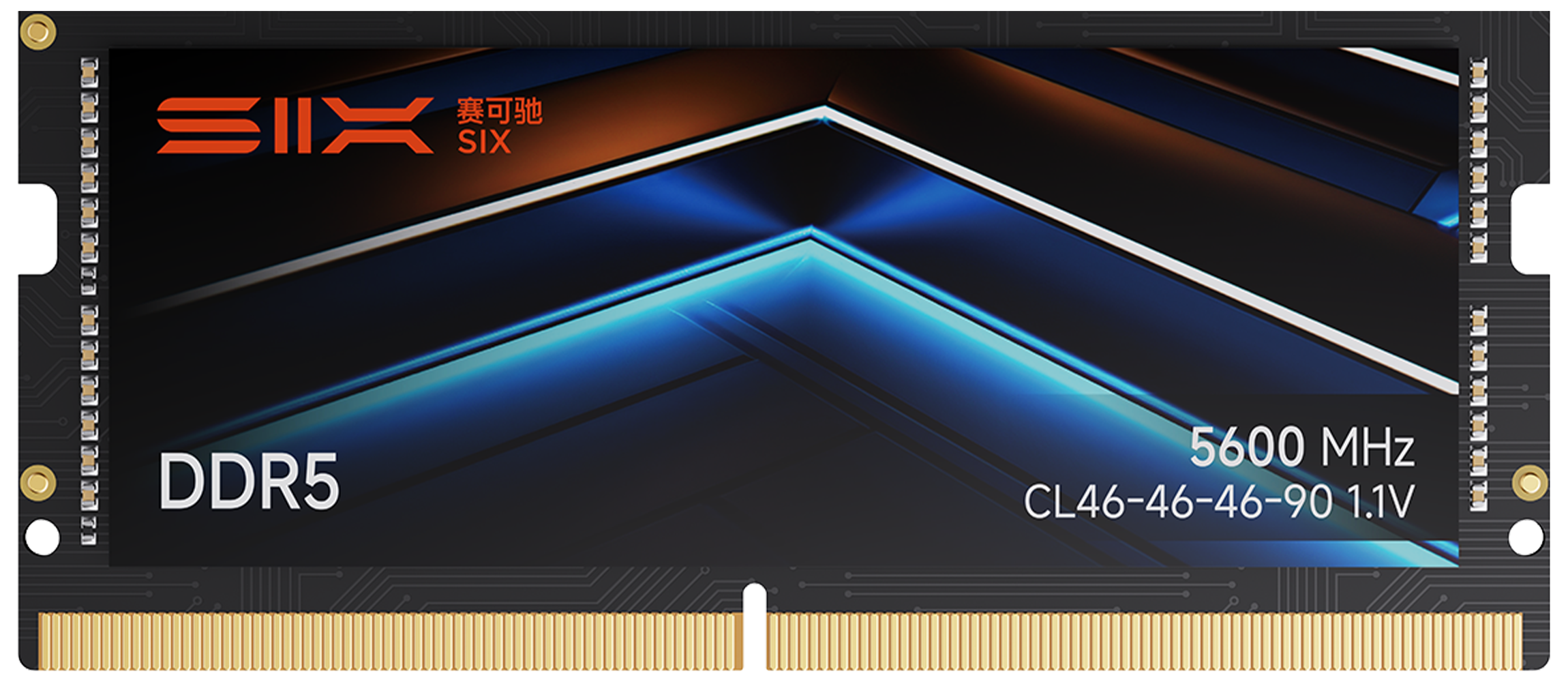 SIX DDR5 RAM 5600MHz SODIMM Laptop Memory - 1.1V Low Voltage, On