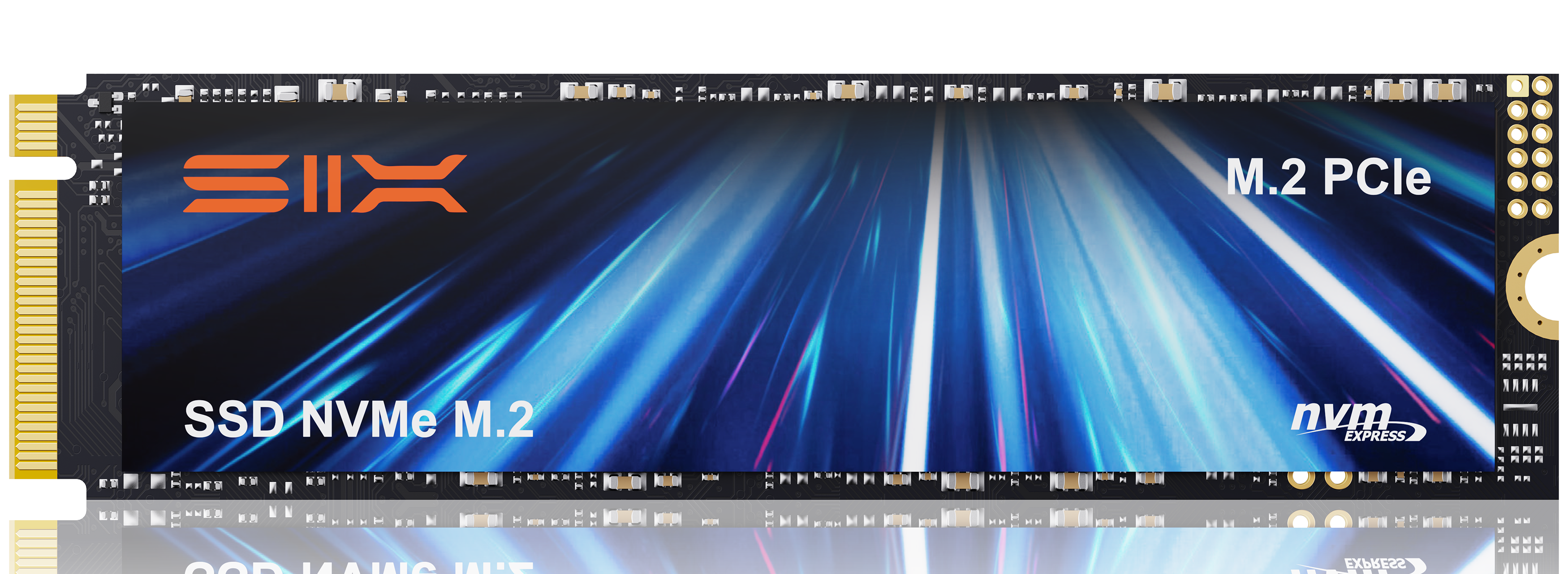 SIX NVME M.2 SSD - PCIe gen 5.0x4 X15000 SSD M.2 2280, Seq. Speed