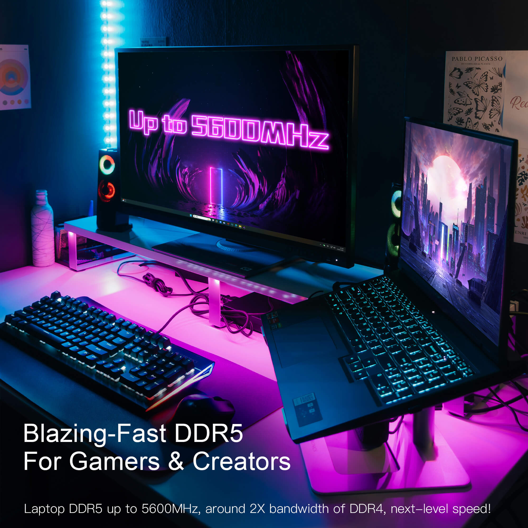 SIX DDR5 RAM 5600MHz SODIMM Laptop Memory - 1.1V Low Voltage, On-Die ECC, 262-Pin Memory Module