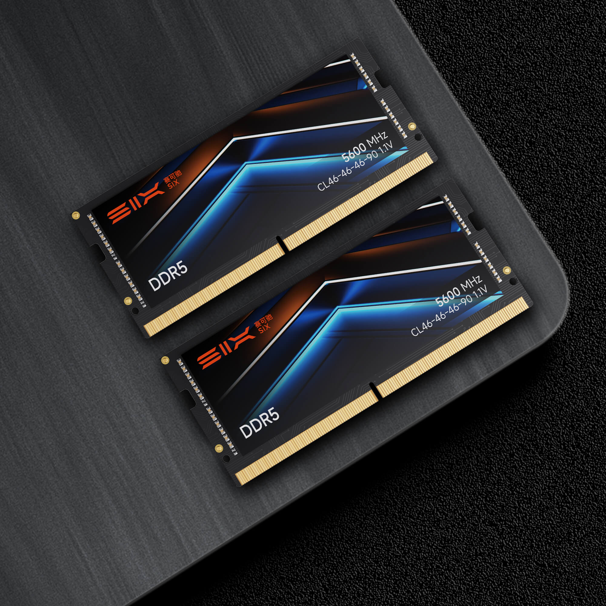 SIX DDR5 RAM 5600MHz SODIMM Laptop Memory - 1.1V Low Voltage, On-Die ECC, 262-Pin Memory Module