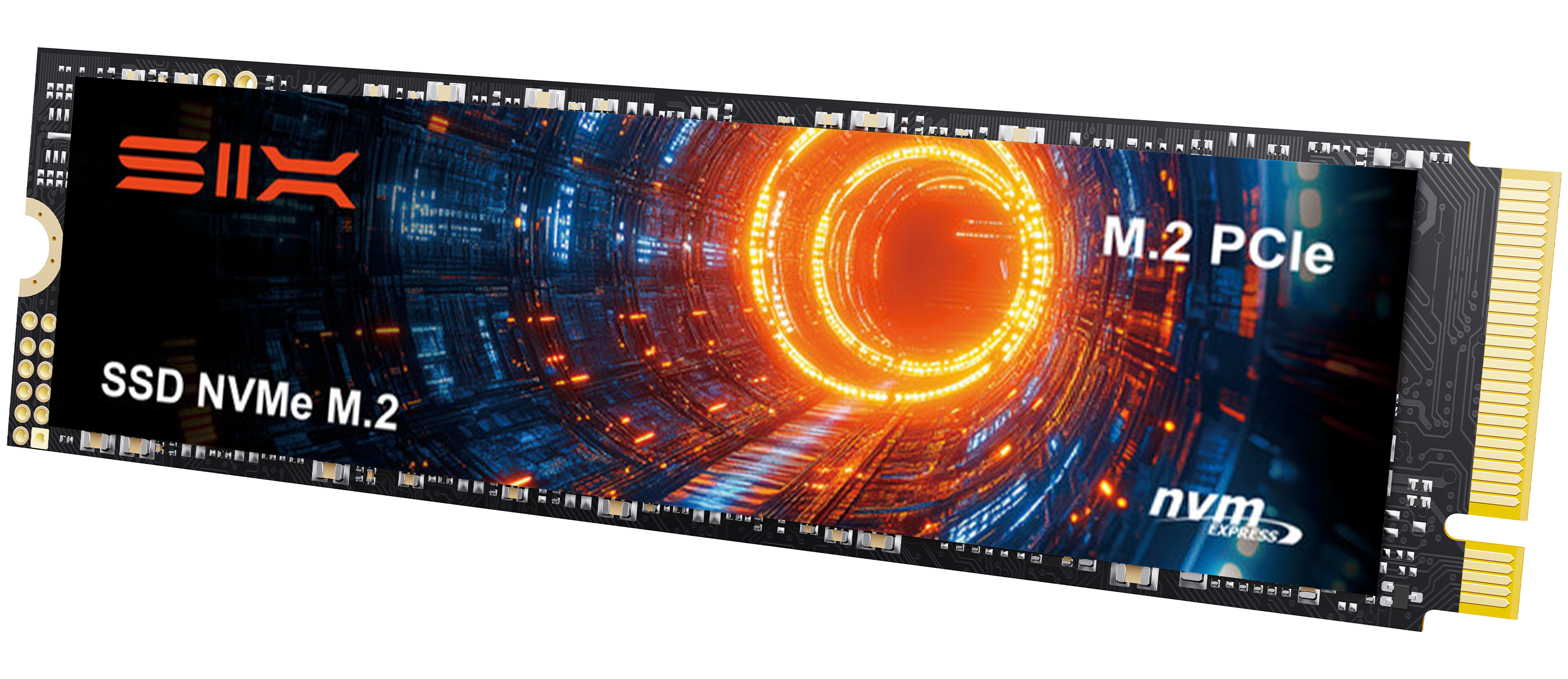 SIX NVME M.2 SSD PCIe 4.0 - m.2 2280 ssd, Read UP to 7350MB/s for Gaming PS5 Memory Storage Expansion with Heatsink