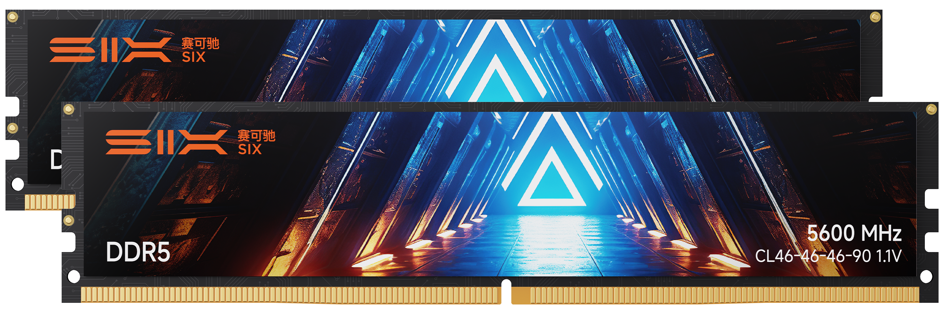 SIX DDR5 RAM 5600MHz UDIMM Desktop Memory - 1.1V Low Voltage, On-Die ECC, 288-Pin Memory Module