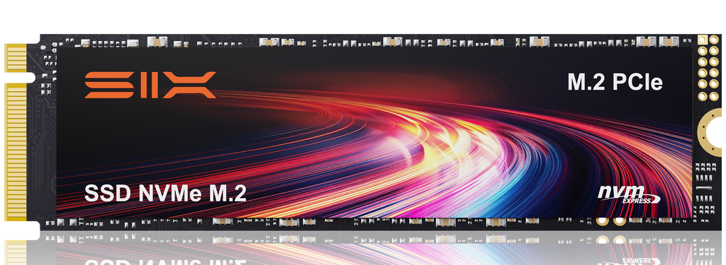 SIX X4000 M.2 SSD PCIe Gen3x4 NVME SSD Solid State Drive - Up to 3000MB/s Read, 1300MB/s Write