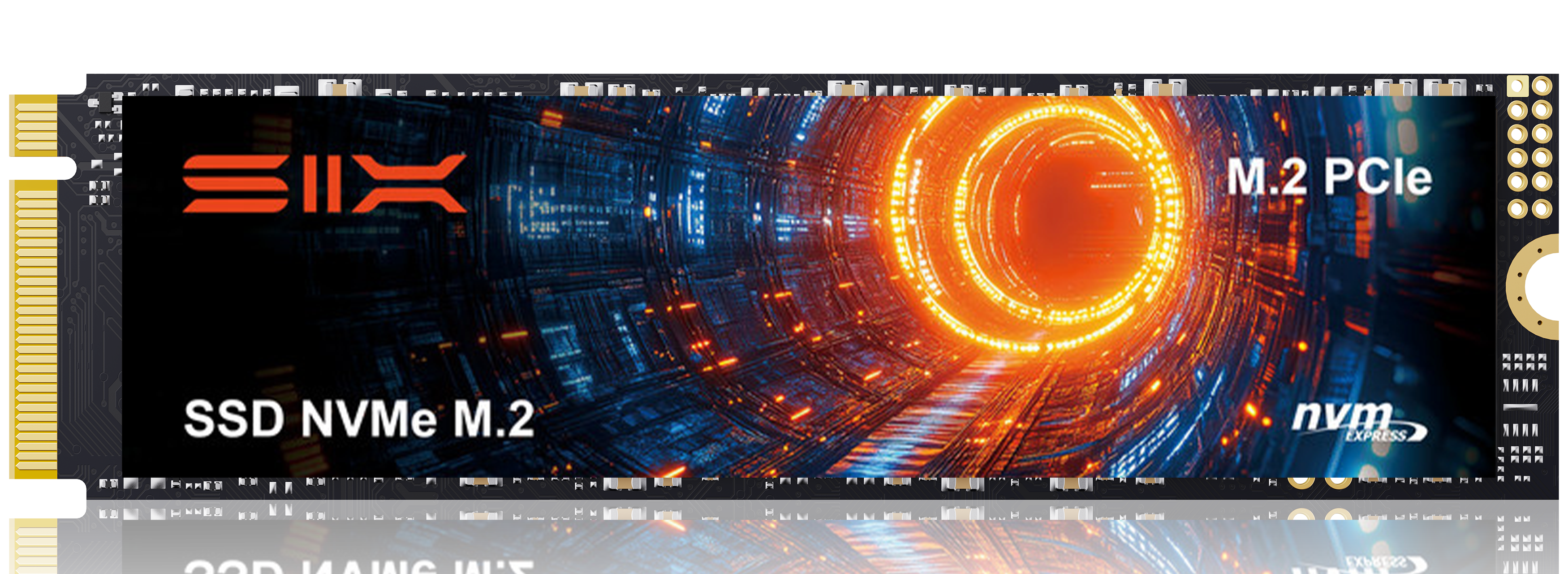 SIX NVME M.2 SSD PCIe 4.0 - m.2 2280 ssd, Read UP to 7350MB/s for Gaming PS5 Memory Storage Expansion with Heatsink